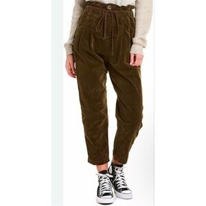 Free People Margate Corduroy Trouser Pant Size Small